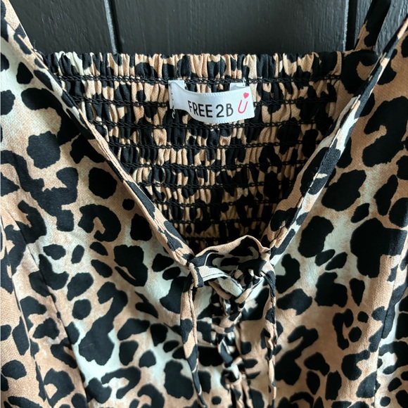 Cheetah Print Midi Dress - BUNDLE AND MAKE AN OFFER - Picture 3 of 3